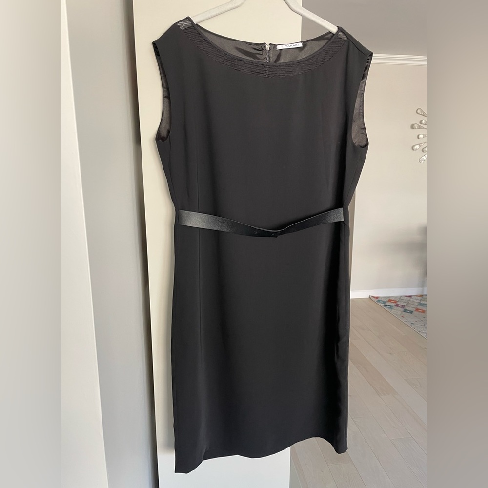 NWT • Tahari Black Elegant Sleeveless Dress SIZE 6
